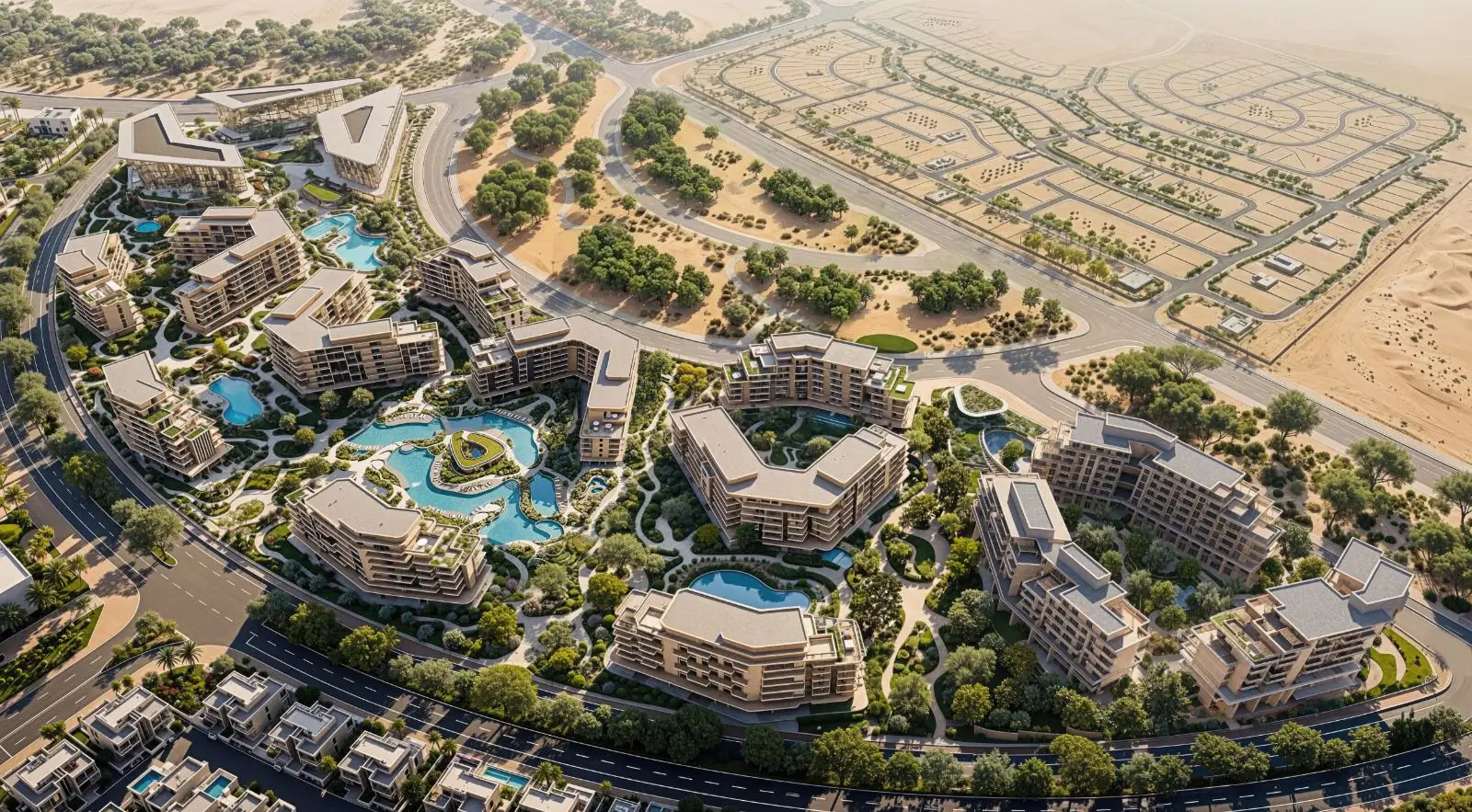 Resort-Style Swimming Pool at Arancia Yards by Beyond
